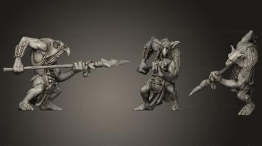 Military figurines troll 03 3d model
